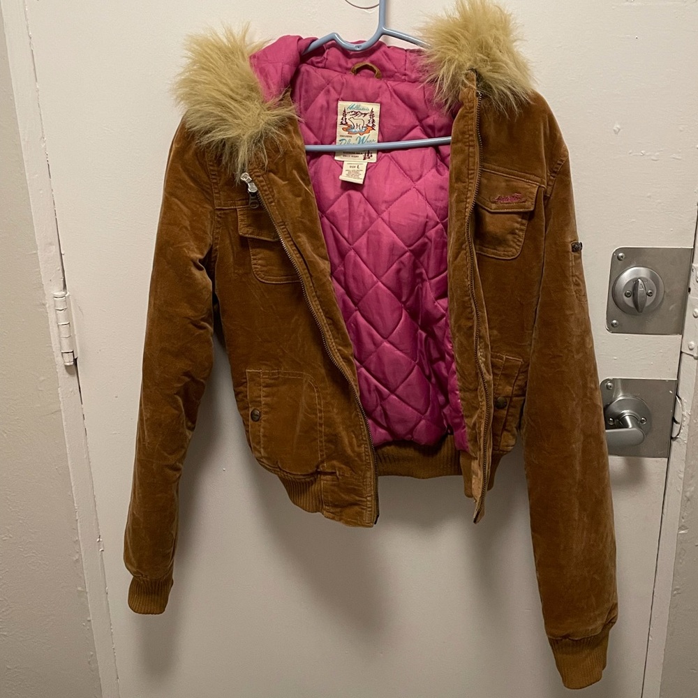 Hollister fur hoodie